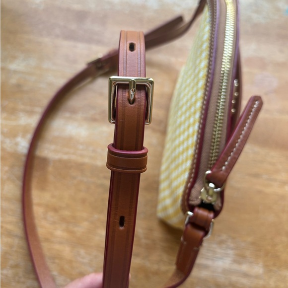 Dooney & Bourke Yellow Gingham Crossbody Bag - Picture 3 of 10